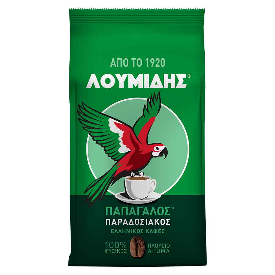 Λουμίδης Παπαγάλος Καφές Ελληνικός Παραδοσιακός (96gr)