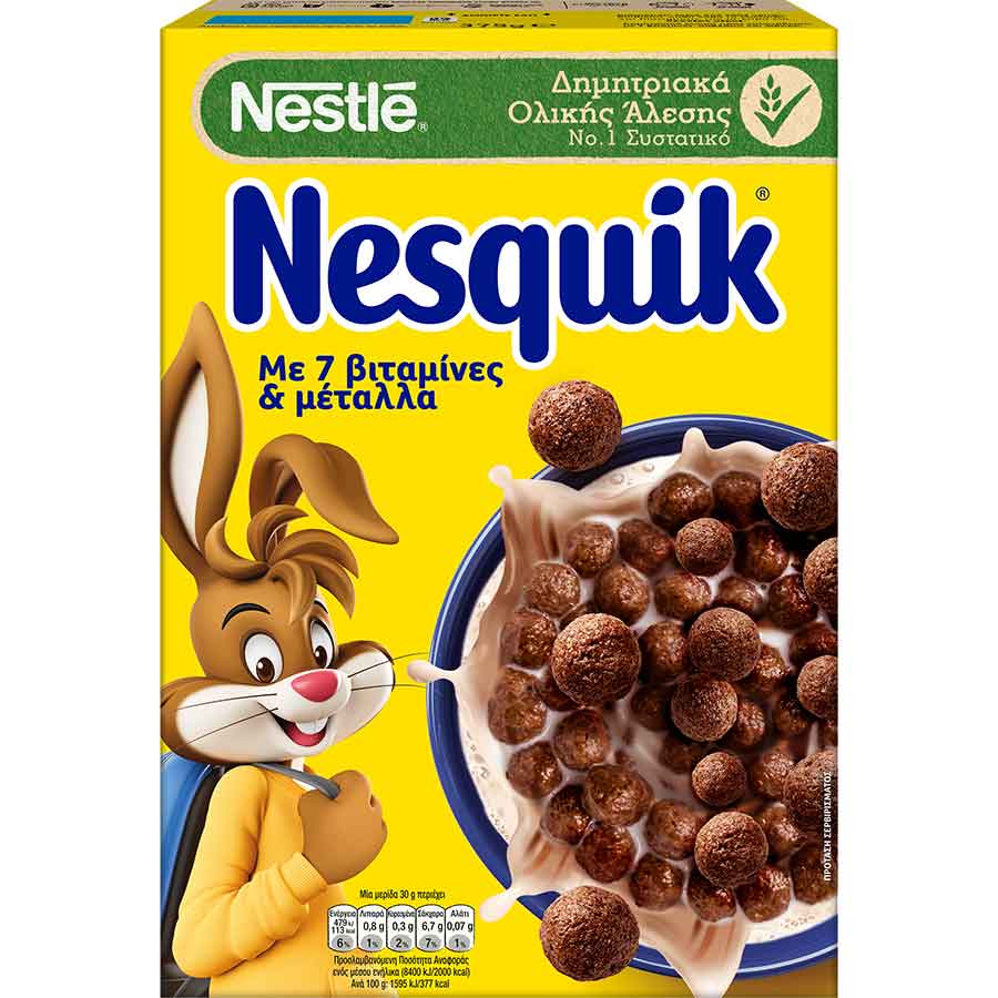 Nestle Nesquik Δημητριακά Ολικής Άλεσης (375gr)