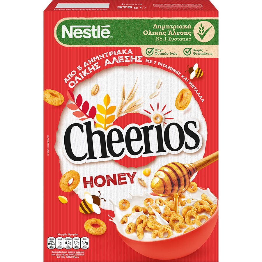 Nestle Cheerios Δημητριακά Ολικής Άλεσης Μέλι (375gr)