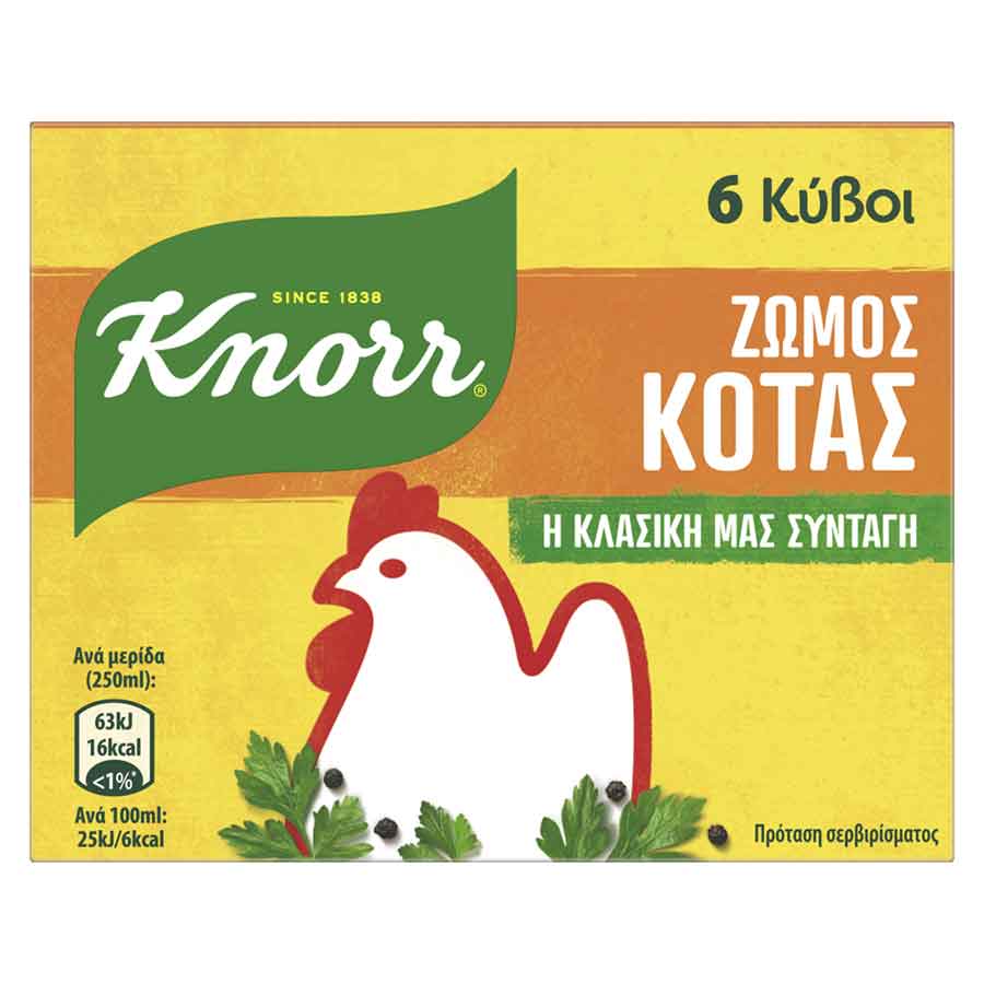 Knorr Ζωμός Κότας Σε Κύβους (60gr)
