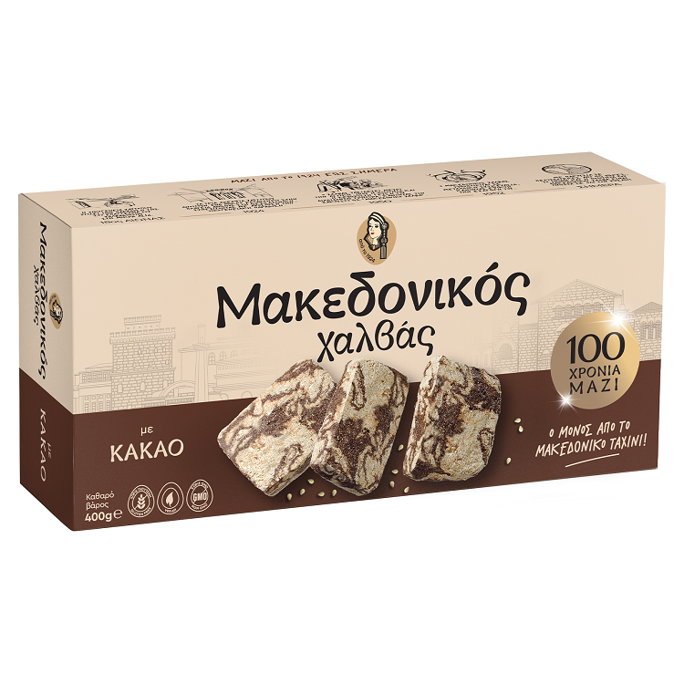 Χαλβάς Μακεδονικός με Κακάο (400gr)