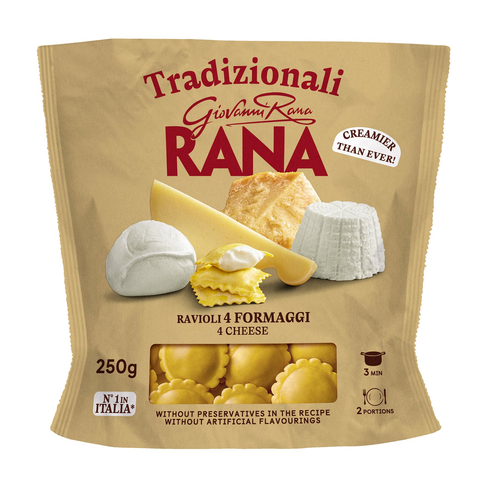 Rana Ραβιόλια με 4 Τυριά (250gr)