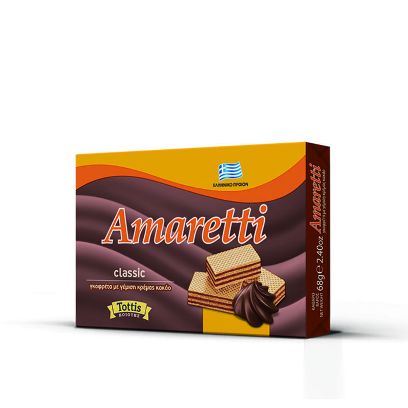 Amaretti Γκοφρέτα με Κρέμα Κακάο (68gr)