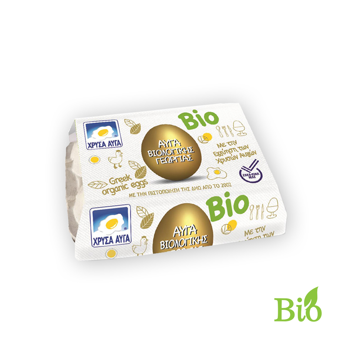 Χρυσά Αυγά Βιολογικής Γεωργίας Medium 4αδα