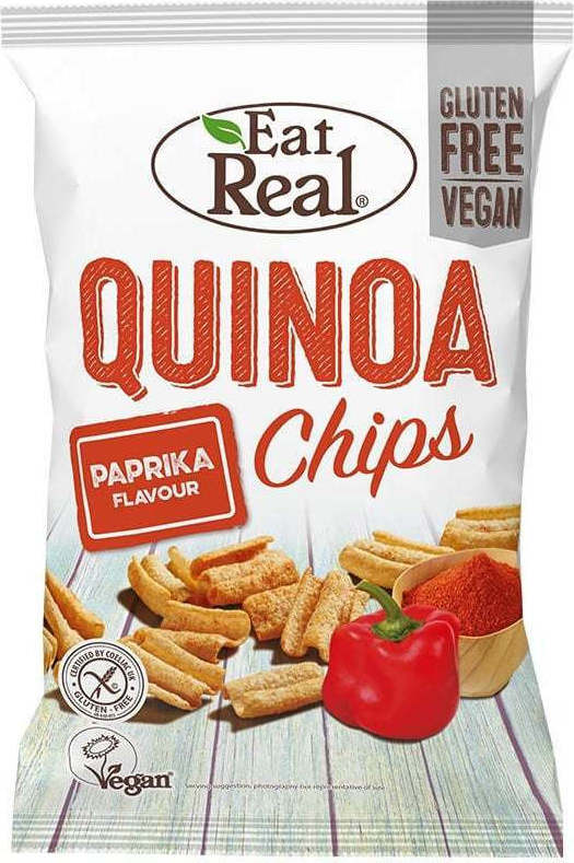 Eat Real Πατατάκια Με Γεύση Quinoa Paprika (80gr)
