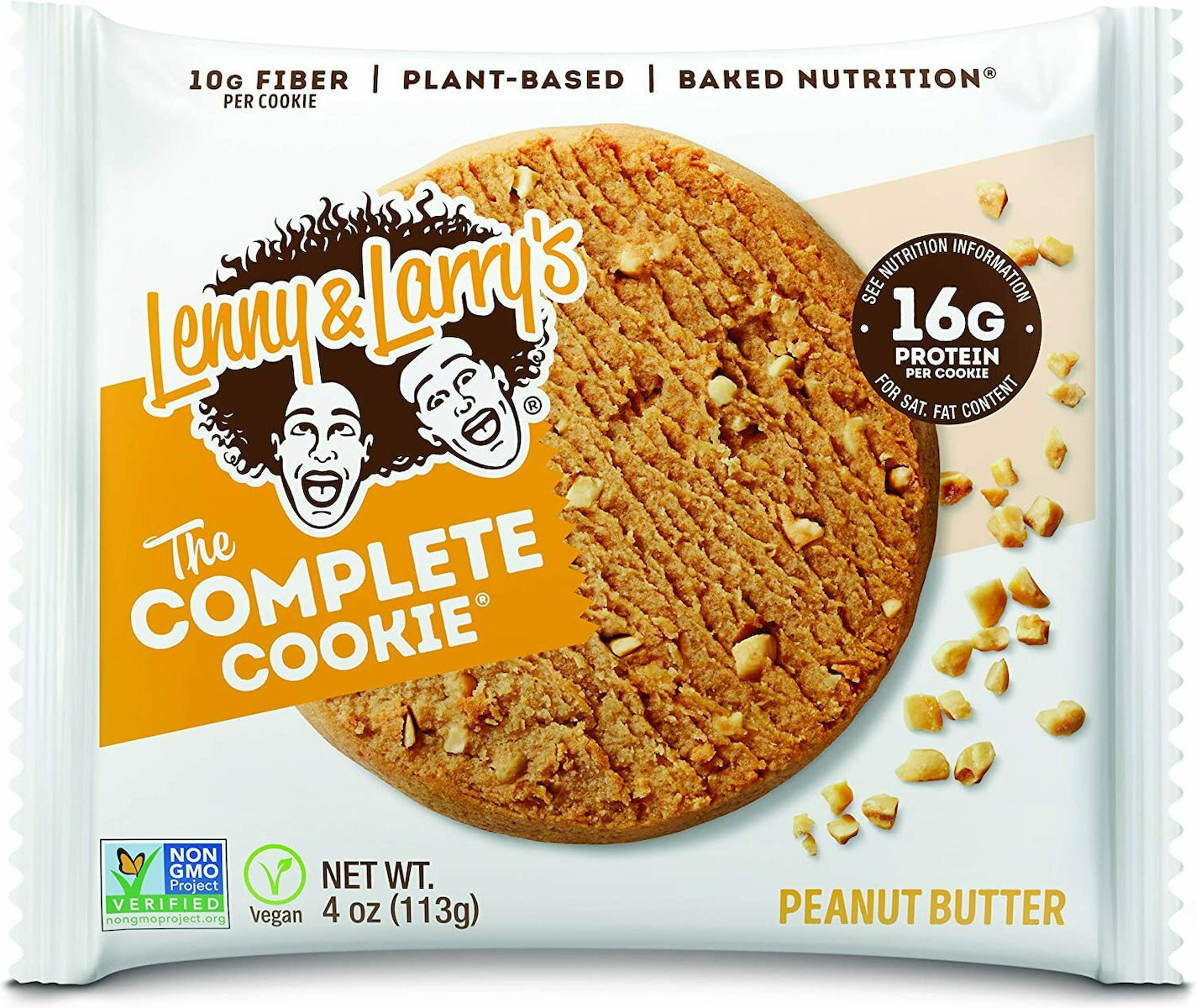 Lenny & Larry’s Μπισκότα Πρωτεΐνης The Complete με Κομματάκια Peanut Butter (113gr)