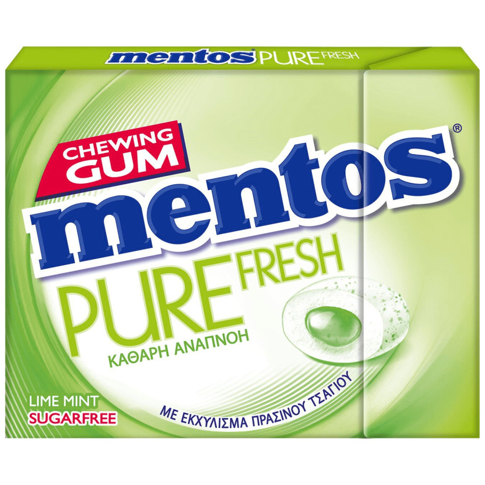 Mentos Pure Fresh Τσίχλες Lime Mint (30gr)