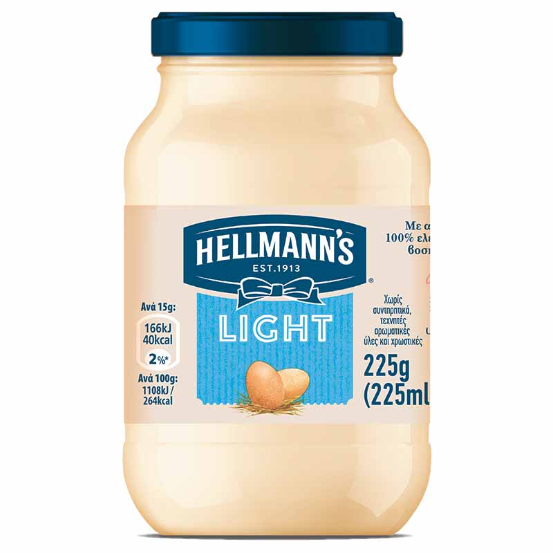 Hellmann’s Μαγιονέζα Light (225ml)
