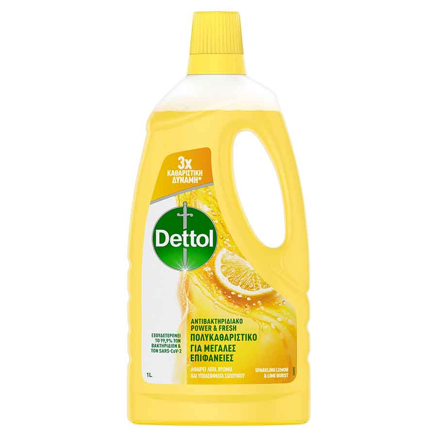 Dettol Καθαριστικό Πατώματος Αντιβακτηριδιακό Λεμόνι (1lt)
