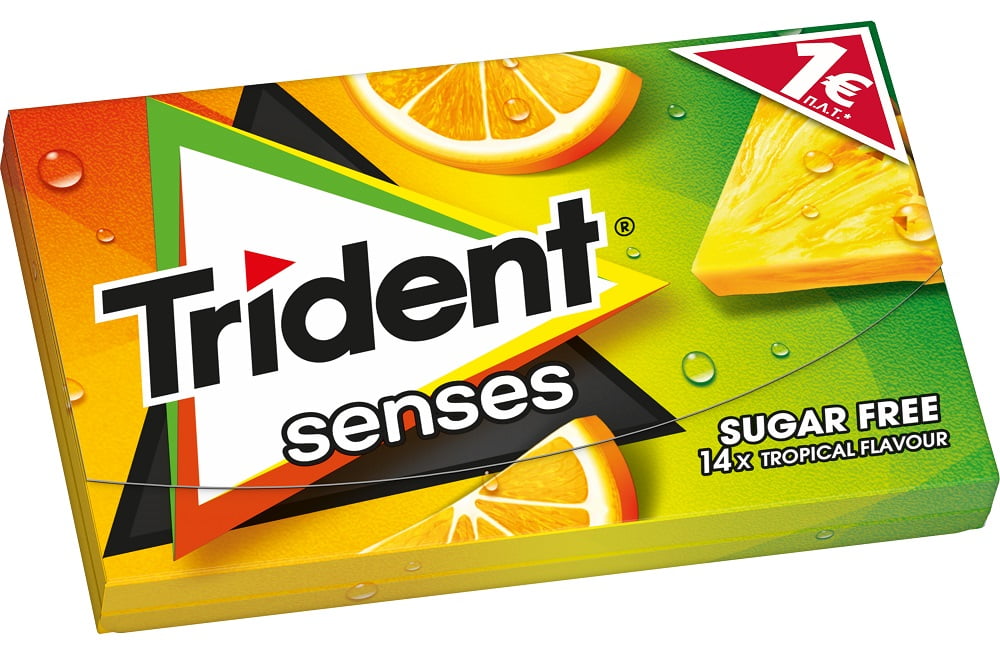 Trident Senses Tropical Fruits 27g