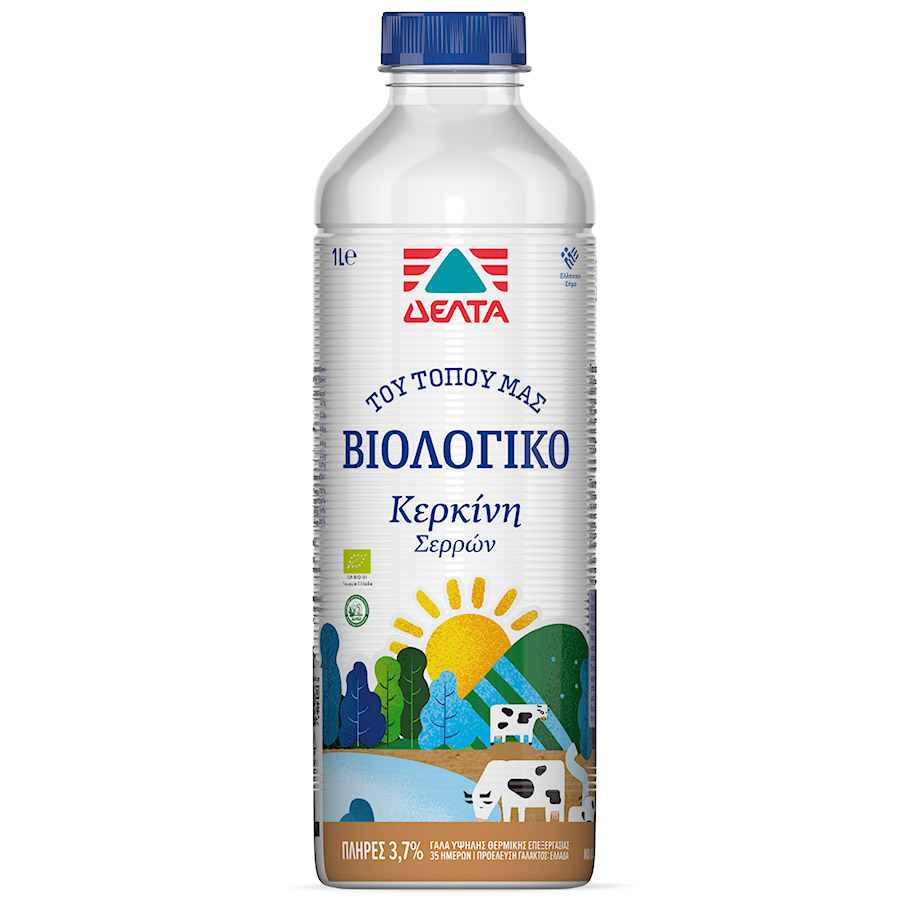 Δέλτα Του Τόπου Μας Γάλα Πλήρες Βιολογικό 3,7% Λιπαρά (1lt)