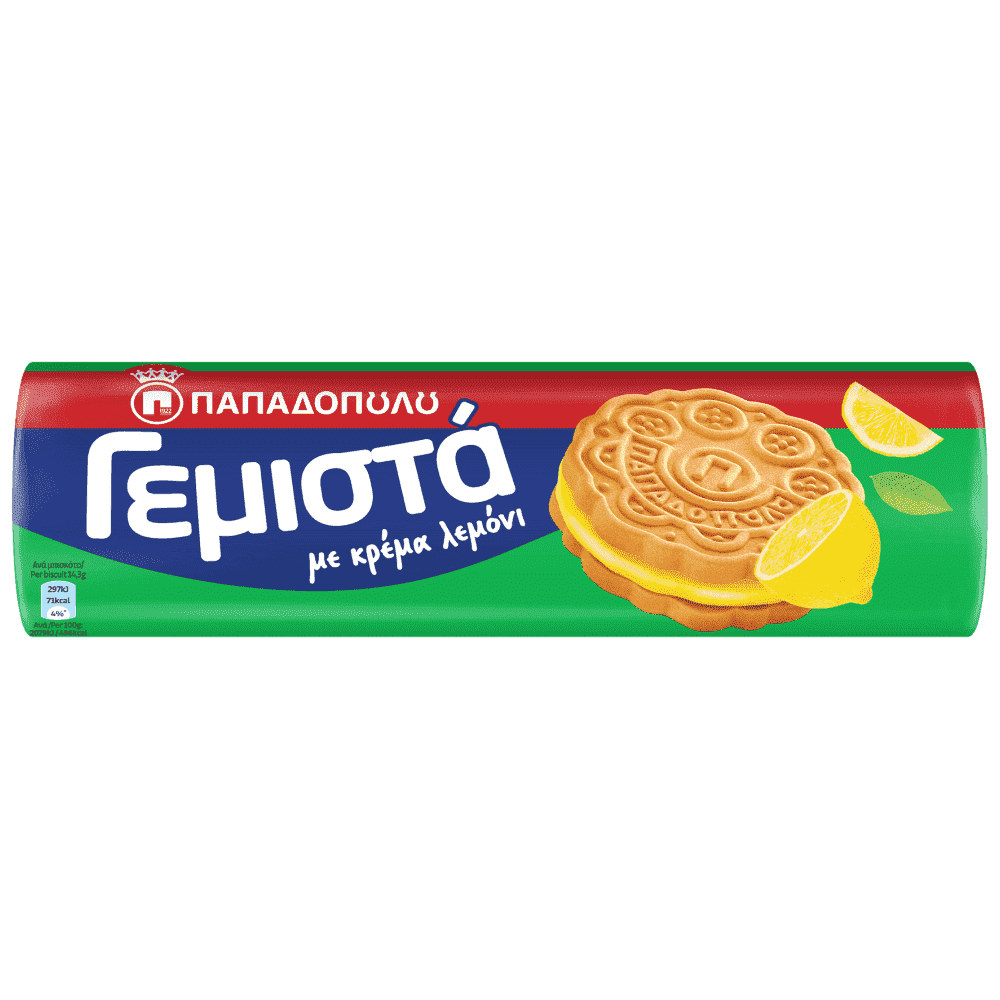 Παπαδοπούλου Γεμιστά με κρέμα λεμόνι (200gr)