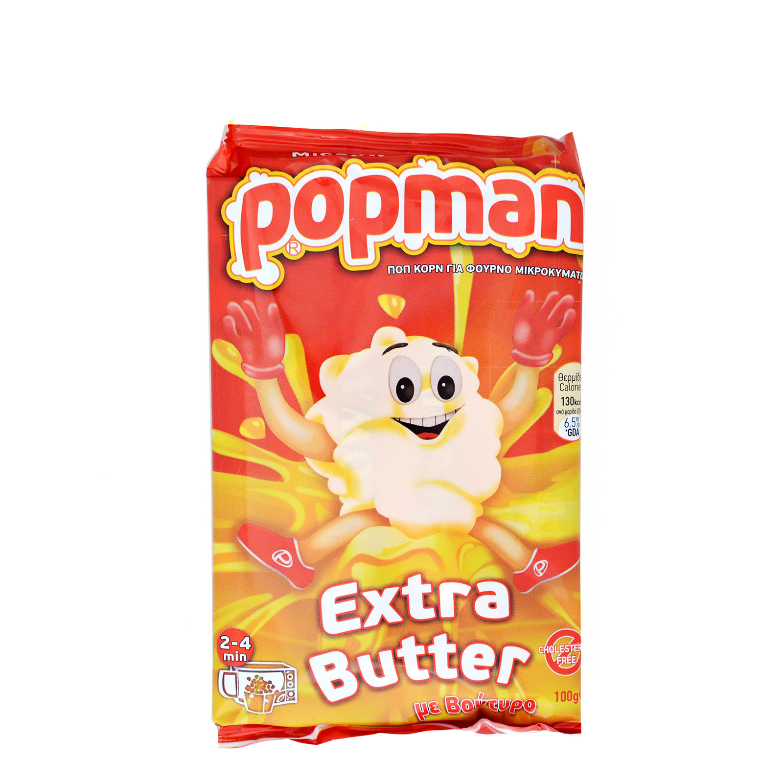Popman ποπ κορν για μικροκύματα – extra butter (100gr)