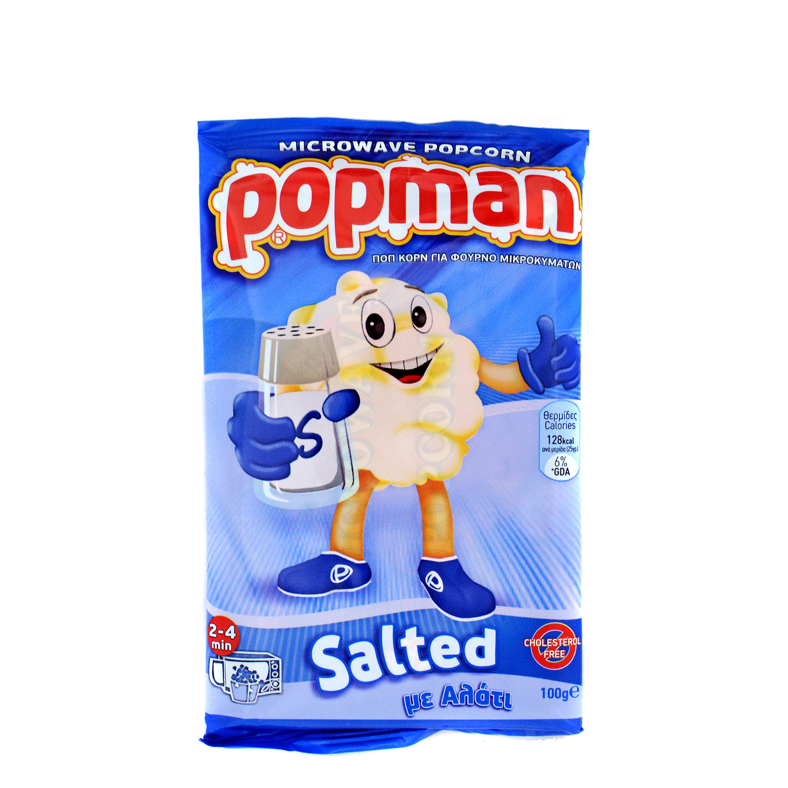 Popman ποπ κορν για μικροκύματα – salted (100gr)