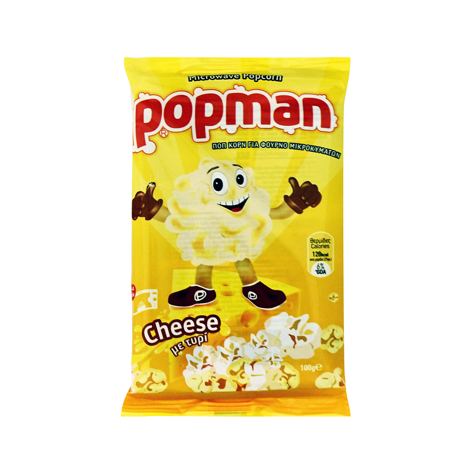 Popman ποπ κορν για μικροκύματα – cheese (100gr)