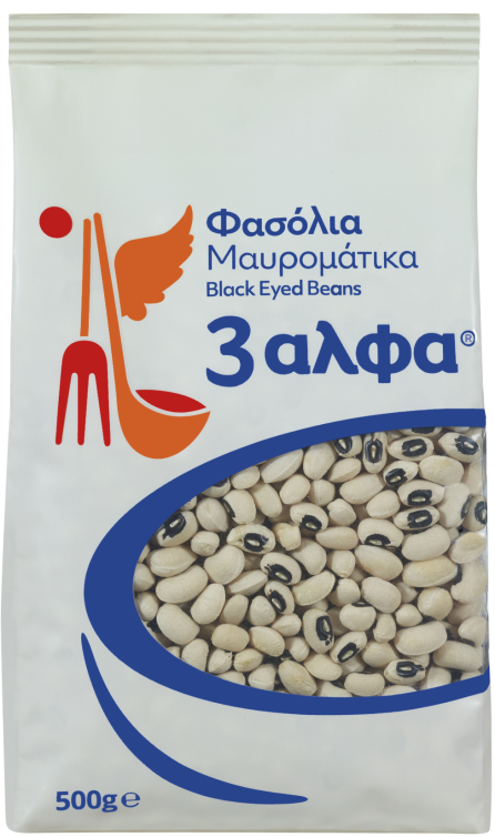 3αλφα Φασόλια Μαυρομάτικα (500gr)
