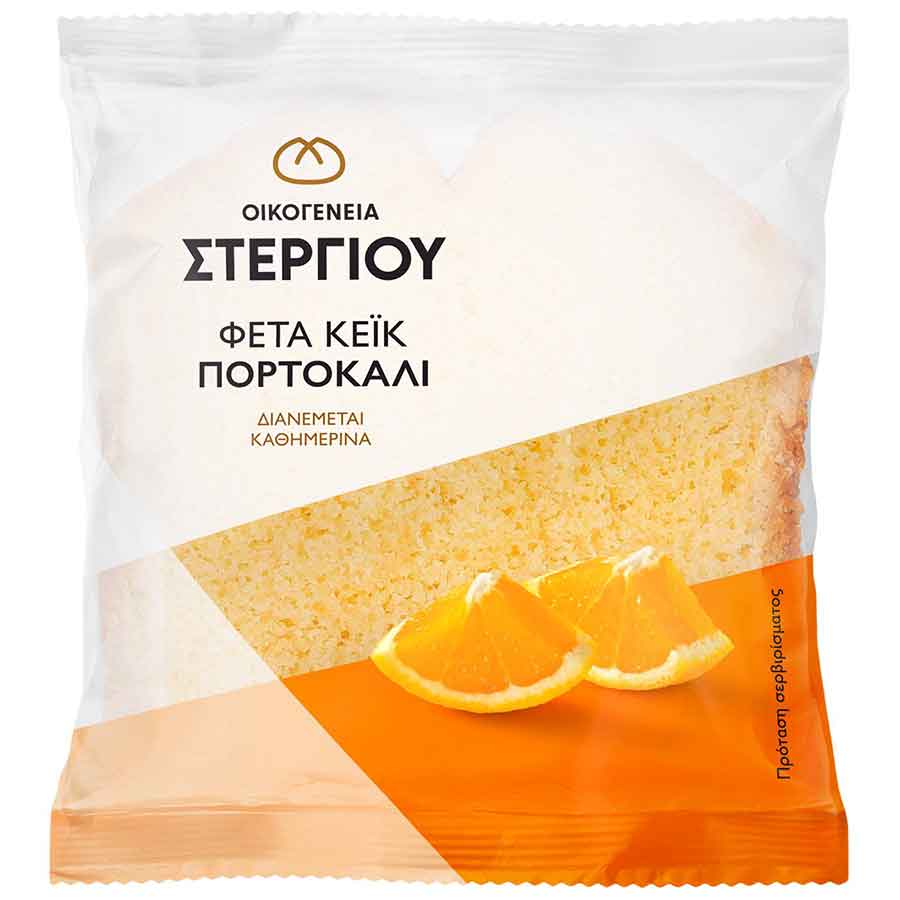 Στεργίου Κέικ Πορτοκάλι Φέτα (80gr)