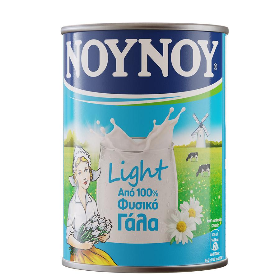 Νουνού Γάλα Συμπυκνωμένο Light (400gr)