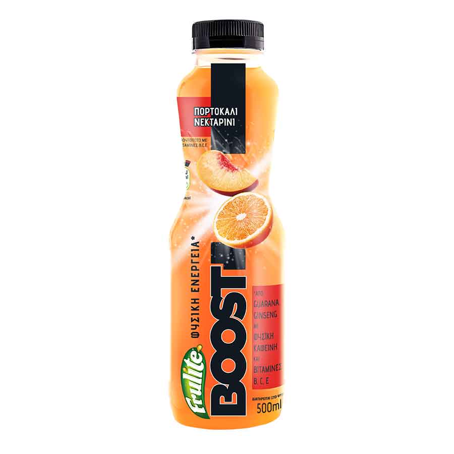 Frulite Boost Φρουτοποτό Πορτοκάλι Νεκταρίνι (500ml)