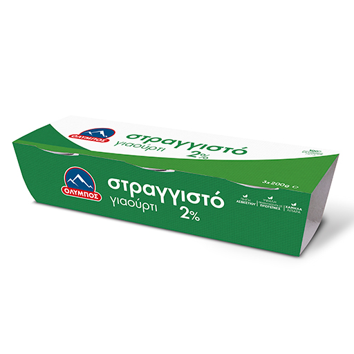 Όλυμπος Γιαούρτι Στραγγιστό 2% Λιπαρά (3x200gr)