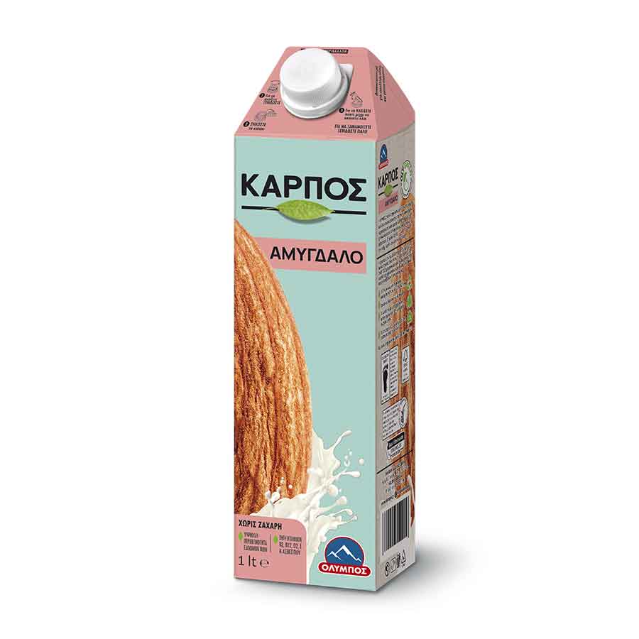 Όλυμπος Ρόφημα Καρπός Αμυγδάλου Νηστίσιμο Χωρίς Ζάχαρη Χωρίς Λακτόζη Χωρίς Γλουτένη (1lt)