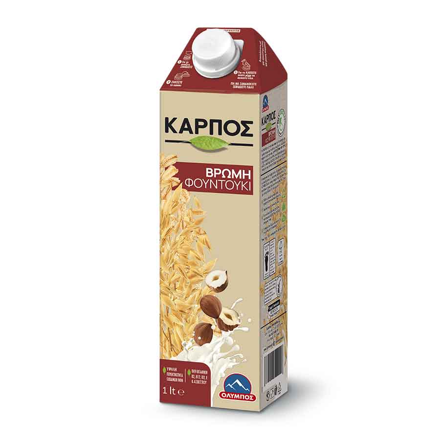 Όλυμπος Ρόφημα Καρπός Βρώμη & Φουντούκι Νηστίσιμο (1lt)