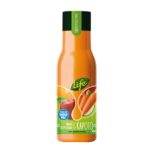 Life Μήλο Πορτοκάλι Καρότο (400ml)