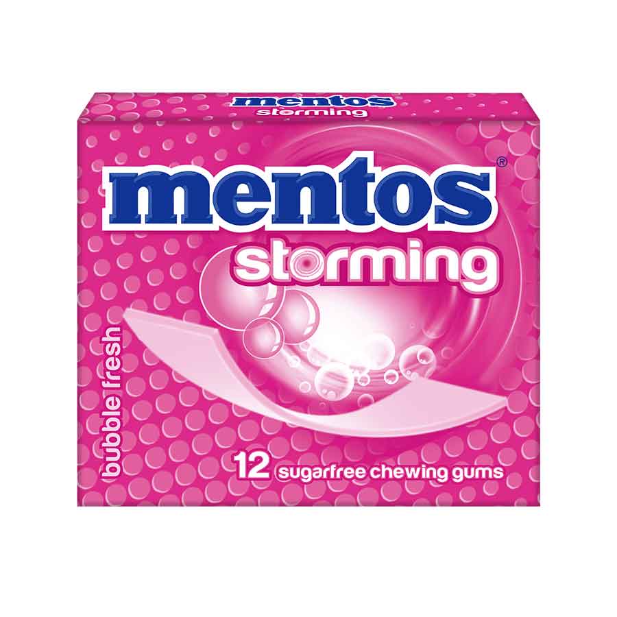 Mentos Storming Τσίχλες Bubble Fresh (33gr)