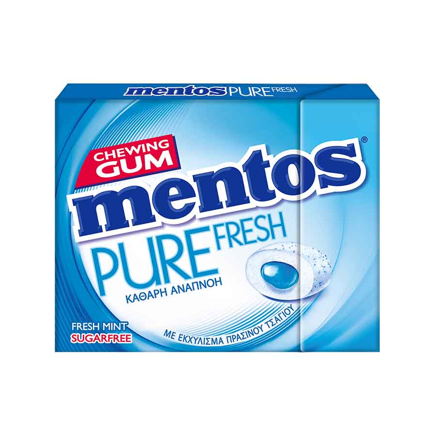 Mentos Pure Fresh Τσίχλες Μέντα (30gr)