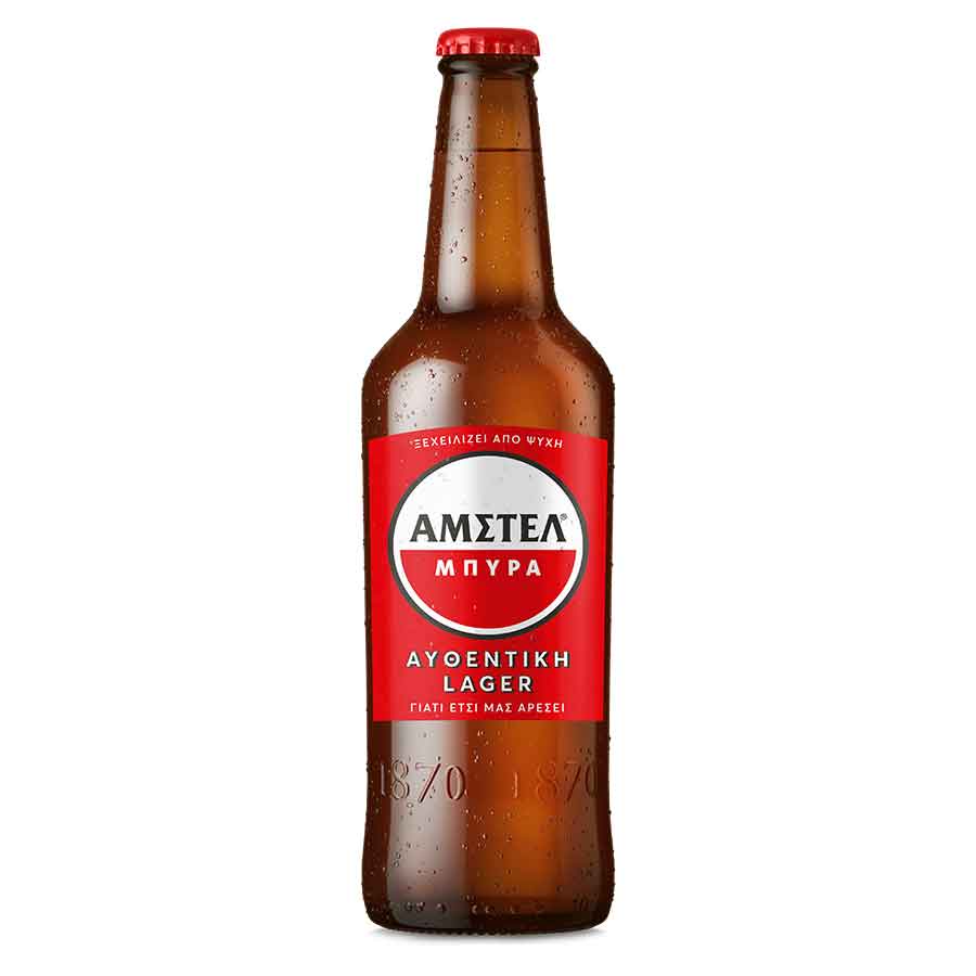 Άμστελ Μπίρα Lager Φιάλη (500ml)