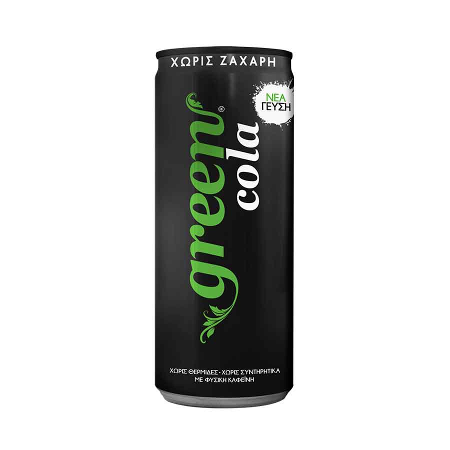 Green Cola Με Στέβια Χωρίς Ζάχαρη (330ml)
