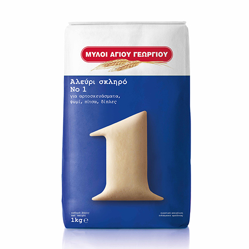 Μύλοι Αγίου Γεωργίου Αλεύρι Νο1 Σκληρό (1kg)