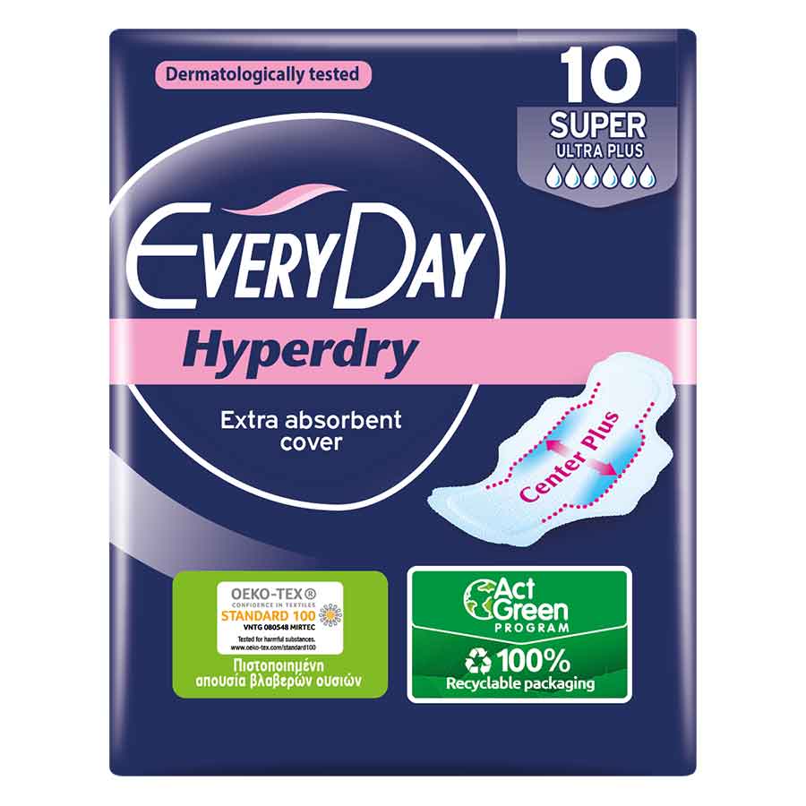 Every Day Hyperdry Σερβιέτες Ultra Plus Super (10τεμ)