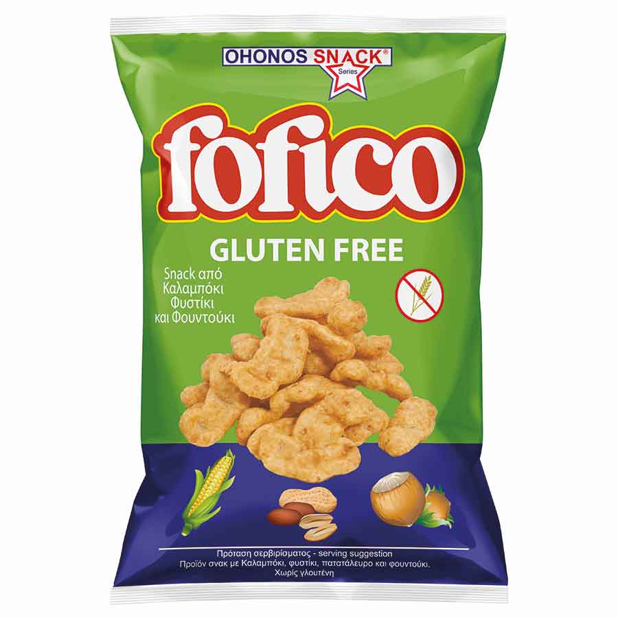 Fofico Ohonos snack Από Καλαμπόκι Φυστίκι & Φουντούκι – Χωρίς Γλουτένη (100gr)