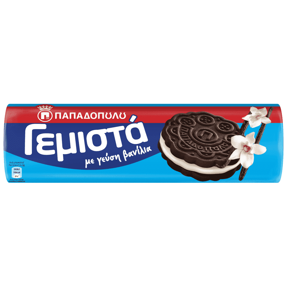 Παπαδοπούλου Γεμιστά με γεύση βανίλια (200gr)