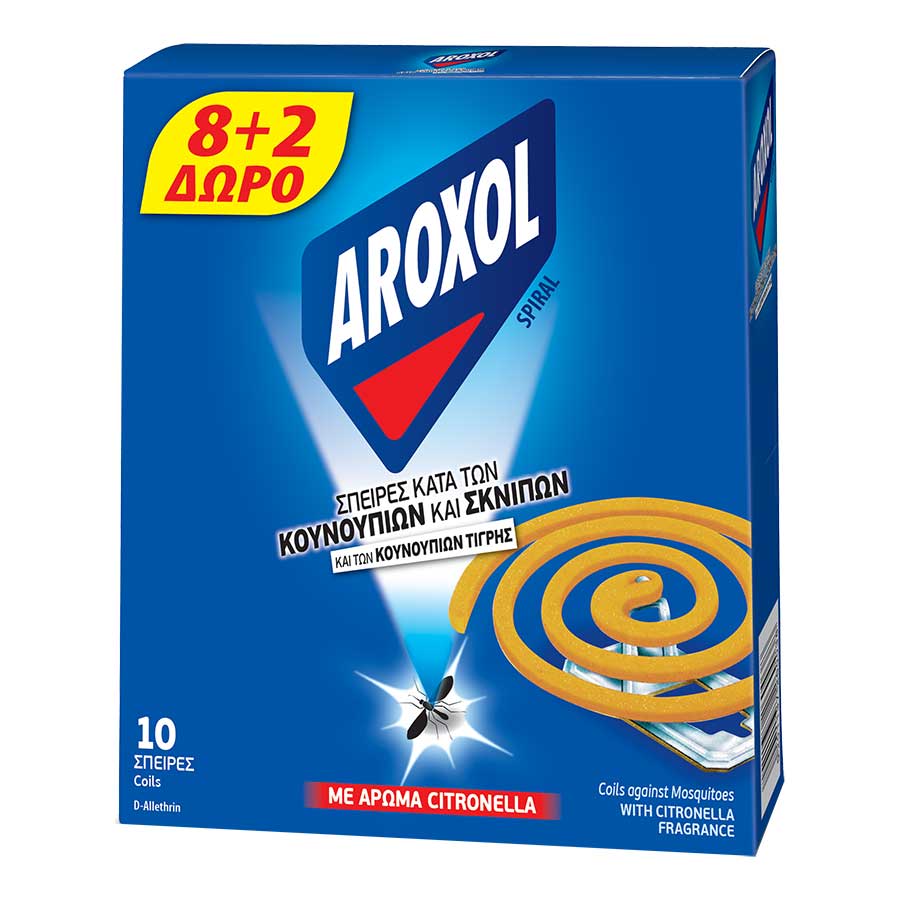 Aroxol Εντομοαπωθητικό Spiral 8+2τεμ. Δώρο