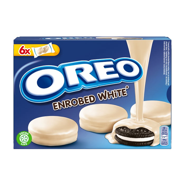 Oreo Μπισκότα με Επικάλυψη & Γέμιση White Chocolate & Milk Cream (246gr)