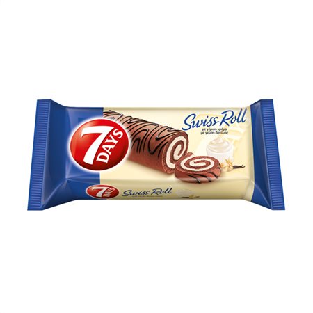 7Days Swiss Rolls Κέϊκ Με Γέμιση Κρέμα Βανίλια (200gr)