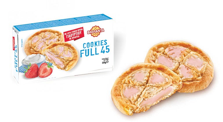 Βιολάντα Cookies Full 45 Γιαούρτι με Φράουλα (150gr)