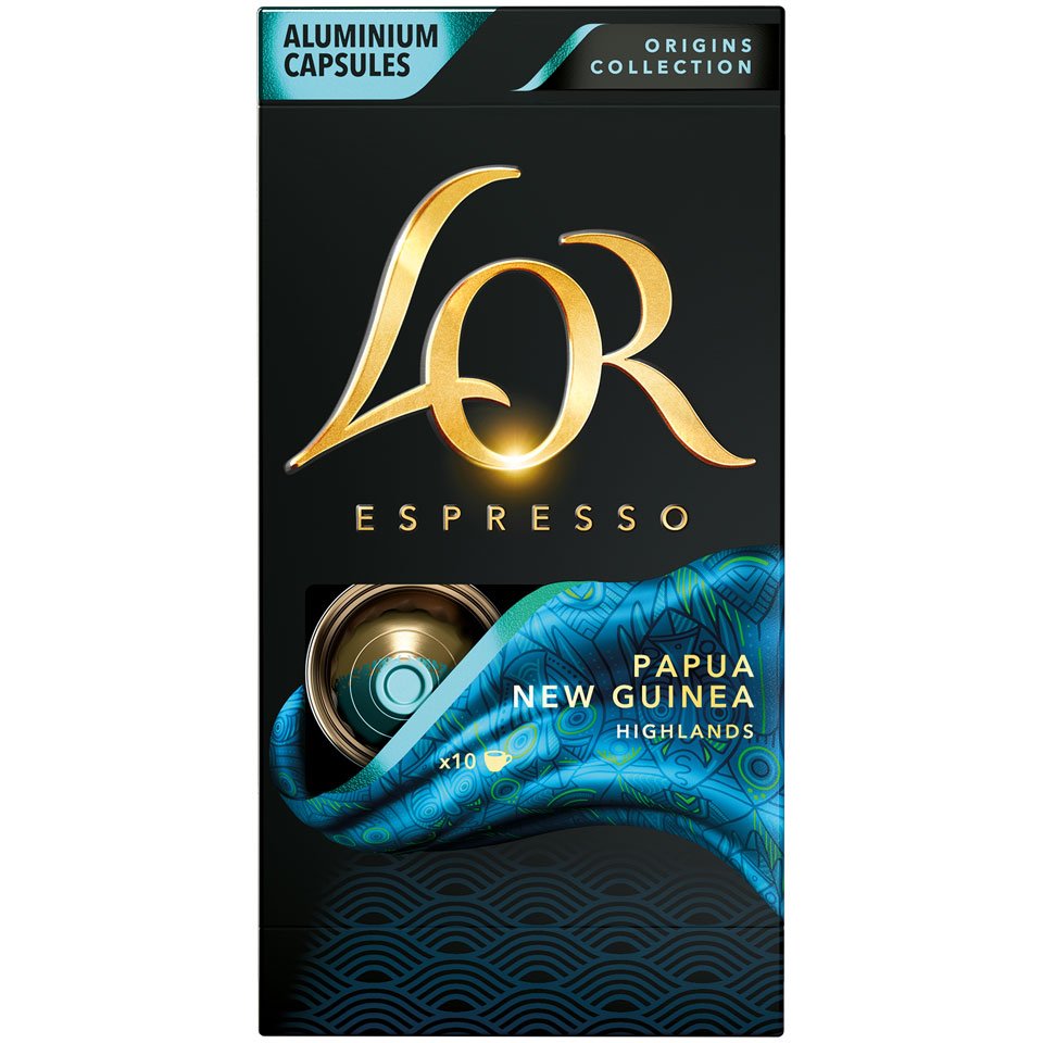 LOR Capsules of coffee Espresso Papua New Guinea 10×5.2g