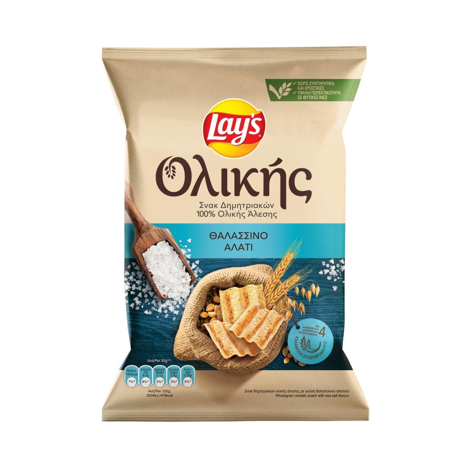 Lay’s Σνακ ολικής με θαλασσινό αλάτι (95gr)