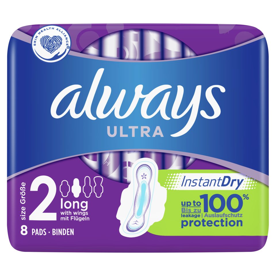 Always Ultra Long Size 2 8mAh ( to the post)