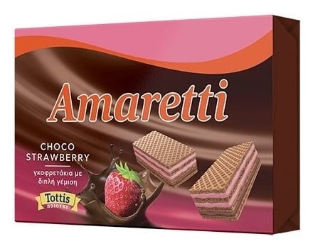 Amaretti Γκοφρέτα Choco Strawberry (68gr)