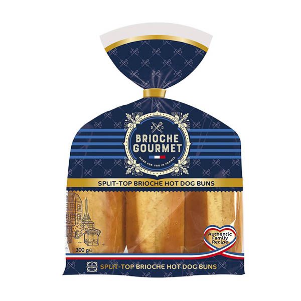 Brioche Gourmet Ψωμάκια για Hot Dog (300gr)