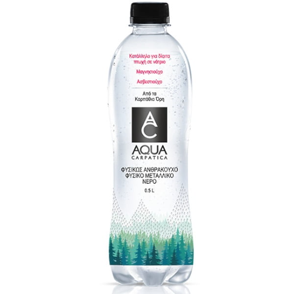 Natural mineral water, 500 ml, CARPATICA (Incription)