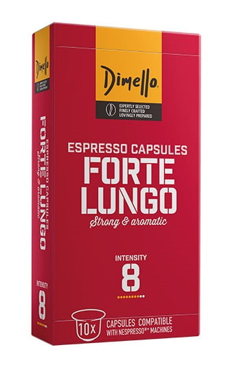 Dimello Coffee Espresso Forte Lungo Capsules. ( to the post)