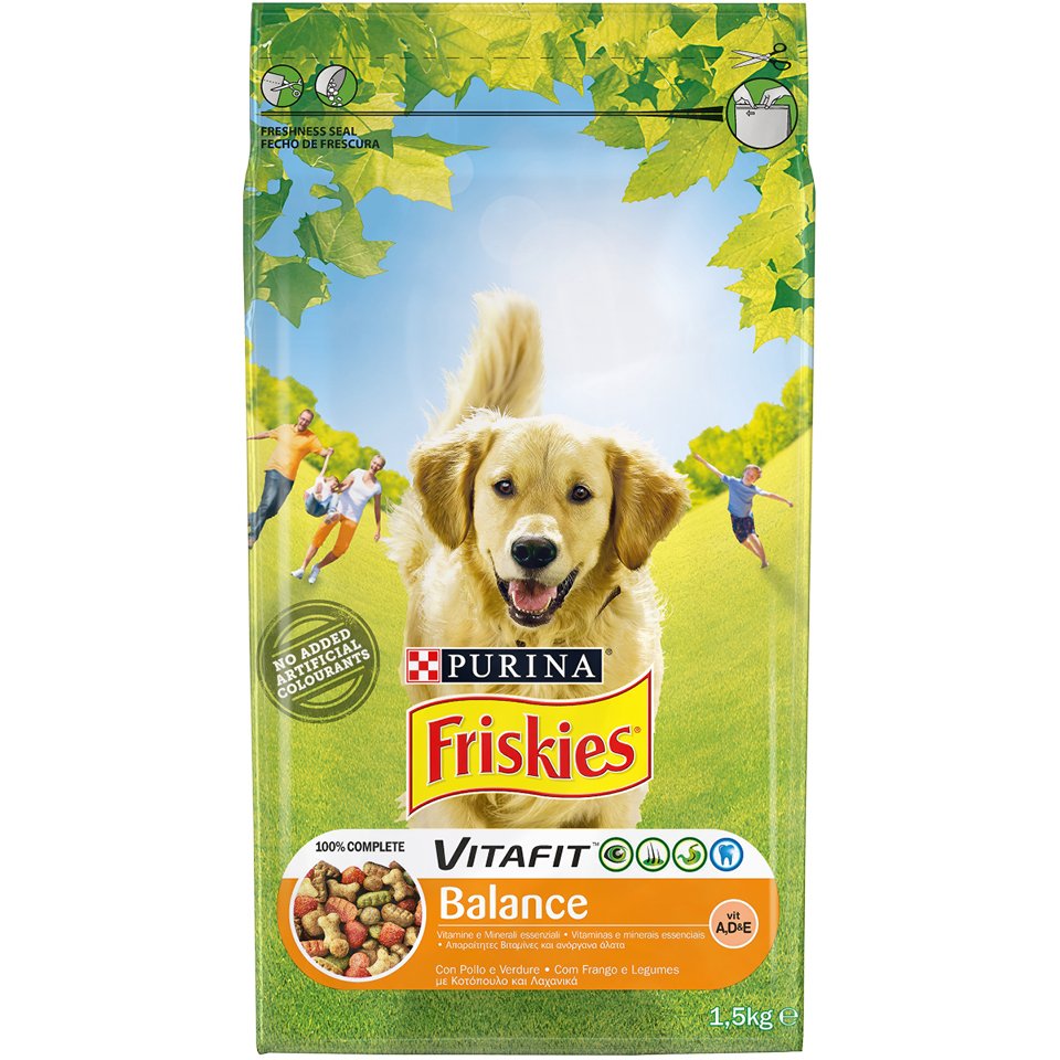 Friskies Dry Dog Food Balance With Chicken & Vegetables 1.5 K