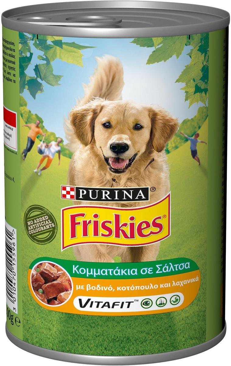 Friskies Conserve Dog Foot Chicken Vegetables In Salt 1200g