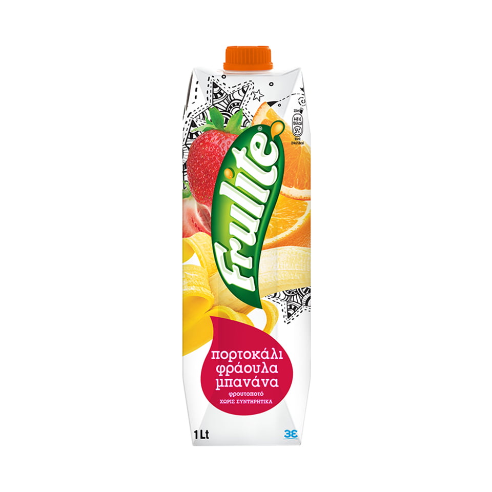 Frulite Fruit Drink Orange Banana Fruit 1 lt