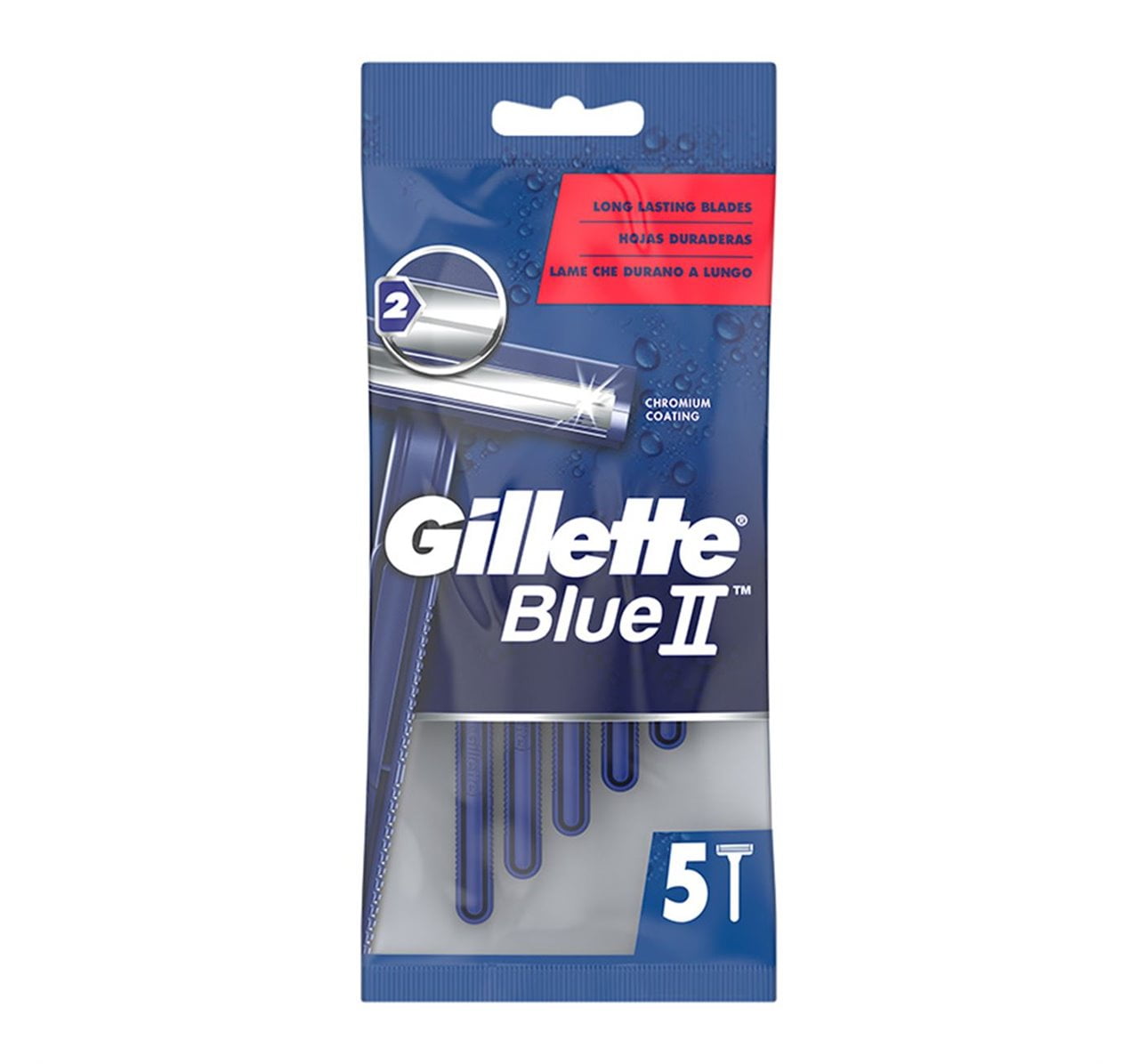 Gillette Blue II Men’s Hairstyles for One Use 5pcs